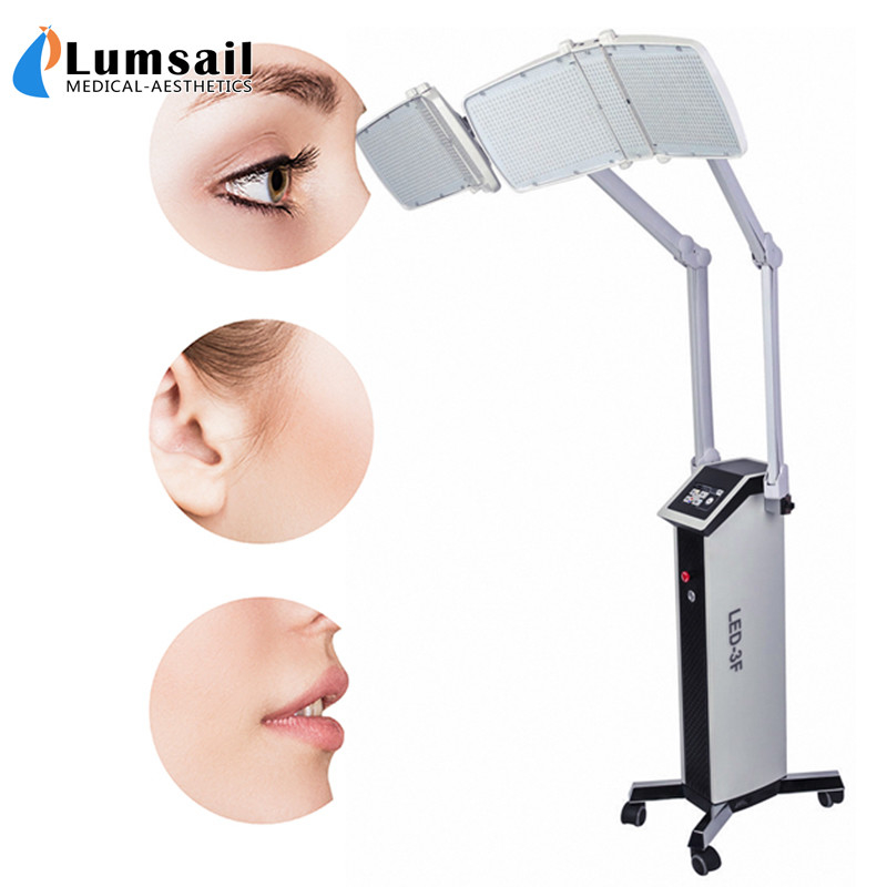 2 Head Anti Aging Red LED Light Therapy For Skin Care , LED Light Face Treatment
