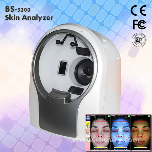 Facial 3D Skin Analyzer Magnifier Machine With 1/1.7'' CCD  Sensitization Device