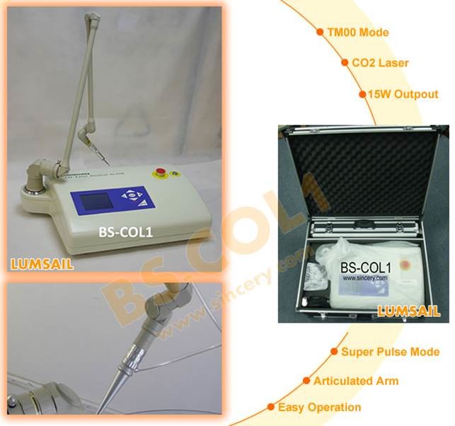 15 Watt Portable CO2 Surgical Laser Equipment For Hospital / Clinic With Safety Protection