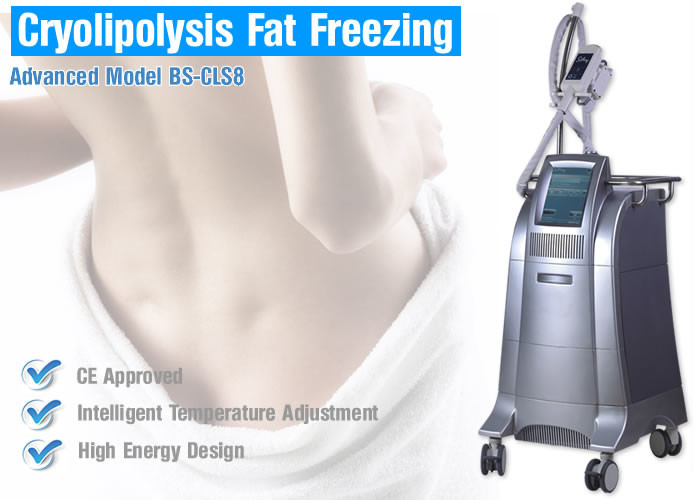 Cellulite Reduction Cryolipolysis Body Slimming Machine With High Pressure Vacuum Suction
