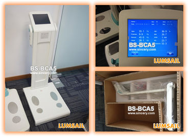 CE Approved Body Fat Checking Machine With Big Scale Colorful Touch Screen Control Panel