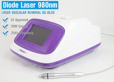 Portable Touch Screen 980nm Laser Removal Machine For Varicose Veins / Acne Treatment