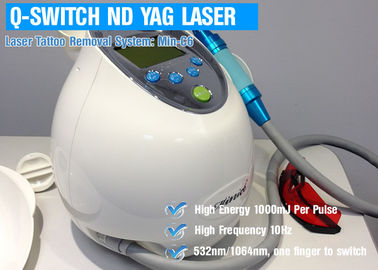 1064 nm / 532 nm ND YAG Laser Tattoo Removal Machine , Tattoo Laser Removal Equipment