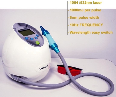 Portable Pico Laser Machine Q Switch Nd Yag Laser Tattoo Removal Equipment