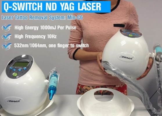 Portable Pico Laser Machine Q Switch Nd Yag Laser Tattoo Removal Equipment