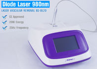 Portable Touch Screen 980nm Laser Removal Machine For Varicose Veins / Acne Treatment