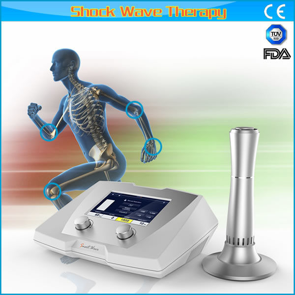 Portable extracorporeal shock wave therapy acoustic wave therapy machine