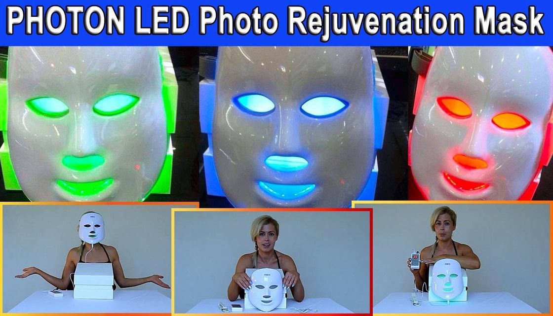 Photodynamic LED Facial Mask Daily Beauty Instrument Anti Acne Customized Logo