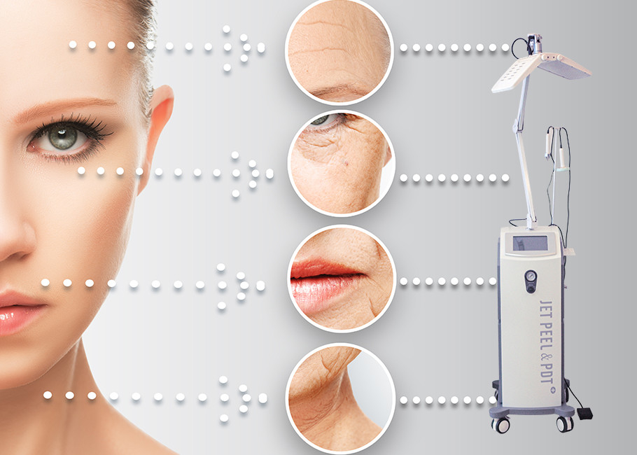 Jet Peel Oxygen Facial Machine , PDT Jet Clear Facial Machine For Skin Care