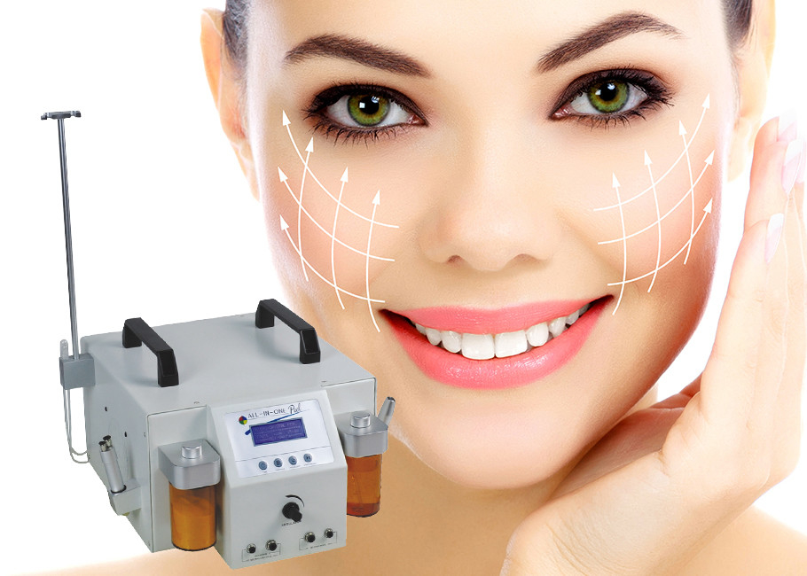Micro Crystal Hydro Microdermabrasion Machine 4 Handpieces For Skin Rejuvenation