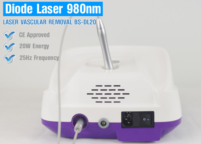 980nm Solid Diode Laser Beauty Machine For Vascular Removal / Spider Vein Removal