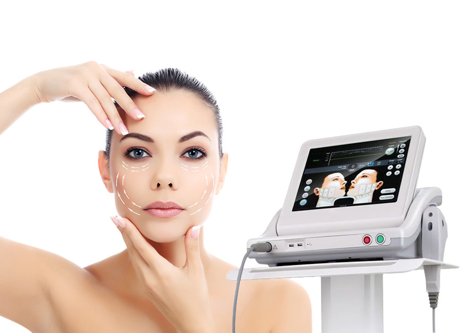 Multiple Cartridge Ultrasound HIFU Slimming Machine Painless Treatment